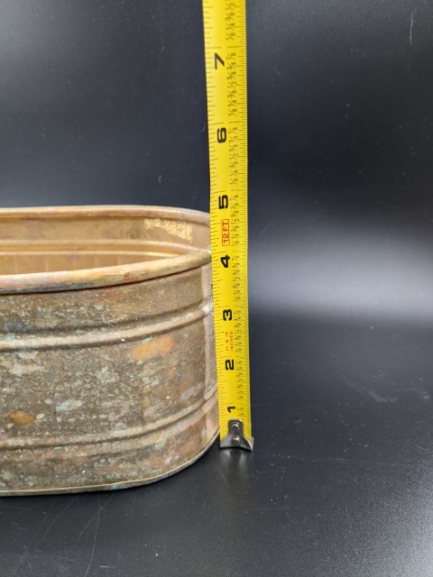 Lot # 114 – Misc Lot – Planter, Pot, Brass items, Egyptian Brass plate, Guadalajara brass and emamel Aztec plate, and more! - Image 29