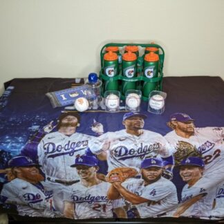 Lot # 126 - Sports Lot: Dodgers banner, Signed baseballs, and more!