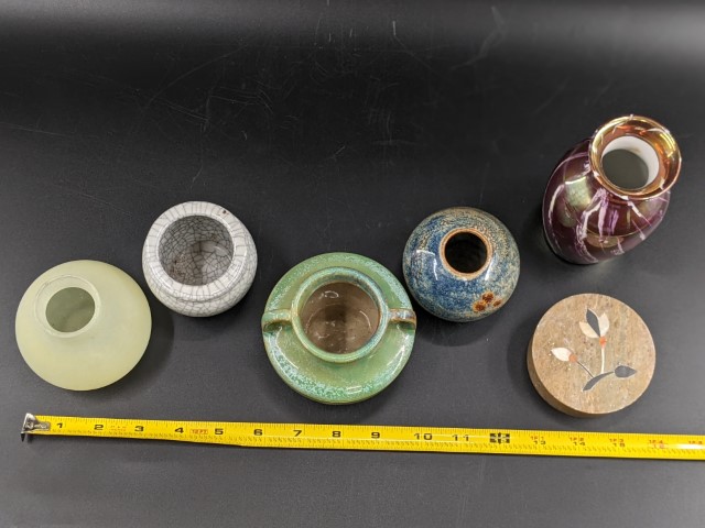 Lot # 143 – Vase Lot – FULPER pottery and more (6 pieces) - Image 2
