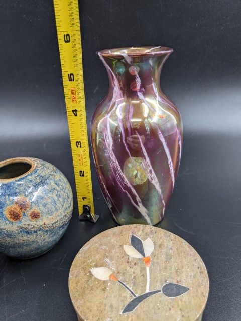 Lot # 143 – Vase Lot – FULPER pottery and more (6 pieces) - Image 4