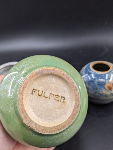 Lot # 143 – Vase Lot – FULPER pottery and more (6 pieces) - Image 5