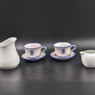Lot # 145 - Tea cups, cream and sugar dishes B.I.A Cordon Bleu, and Rustica Lisboa Portugal