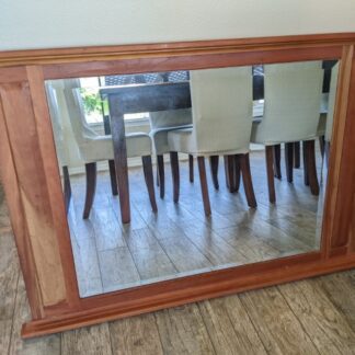 Lot # 169 - Beautiful custom made wooden mirror.