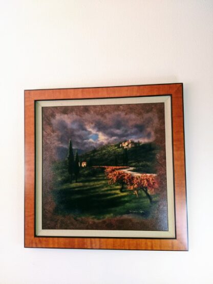 Lot # 1 – Fine Art: Framed Robert Copple Painting on Canvas “Dreams of Tuscany” Limited Edition Signed & Numbered 19/99 Large 36.5×36.5 - Image 4