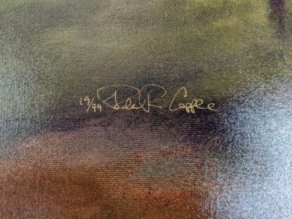 Lot # 1 – Fine Art: Framed Robert Copple Painting on Canvas “Dreams of Tuscany” Limited Edition Signed & Numbered 19/99 Large 36.5×36.5 - Image 5