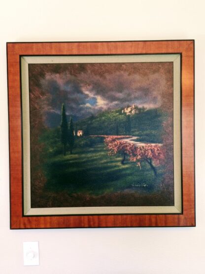 Lot # 1 – Fine Art: Framed Robert Copple Painting on Canvas “Dreams of Tuscany” Limited Edition Signed & Numbered 19/99 Large 36.5×36.5 - Image 9