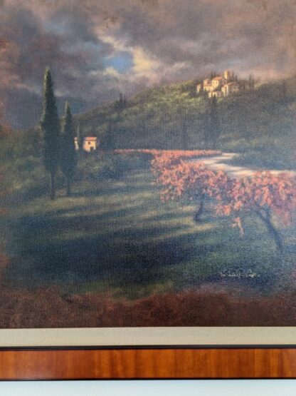 Lot # 1 – Fine Art: Framed Robert Copple Painting on Canvas “Dreams of Tuscany” Limited Edition Signed & Numbered 19/99 Large 36.5×36.5 - Image 10