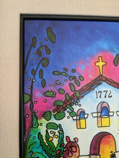 Lot # 9 – Mission San Luis Obispo de Tolosa 1772 Framed Painting by John Landon Signed and Numbered 35/295 - Image 8