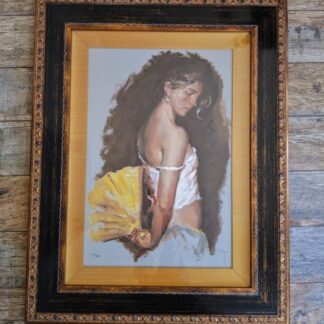 Lot # 5 - Fine Art: "Despues Del Baile" By Jose Royo Framed Signed Limited-Edition Serigraph 73/230