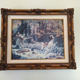 Lot # 10 - Victorian Framed painting By James Tissot Holiday "The Picnic"