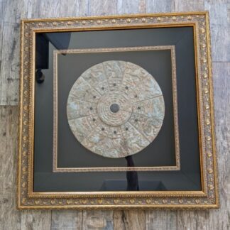Lot # 11 - Large Collectible work of art:  Style at Home with Margie 37" Jade Chinese Zodiac Wall Plaque with genuine jade carvings (40bls)