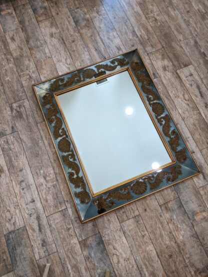 Lot # 12 –  Beautiful Large Beveled Mirror with Greek Leaf Scrolling in Antique Gold 36 x 44 - Image 7
