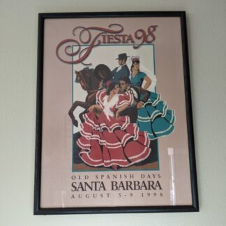Lot # 15 - Fiesta 98 Old Spanish Days Santa Barbara Framed