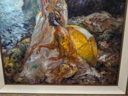 Lot # 8 – Fine Art: “Cala en Mallaorca” By Royo Framed Limited Edition Signed Serigraph w/ Certificate of Authenticity # 17/160 (Large) - Image 7