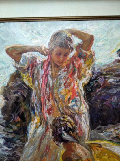 Lot # 8 – Fine Art: “Cala en Mallaorca” By Royo Framed Limited Edition Signed Serigraph w/ Certificate of Authenticity # 17/160 (Large) - Image 12