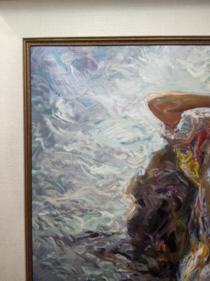 Lot # 8 – Fine Art: “Cala en Mallaorca” By Royo Framed Limited Edition Signed Serigraph w/ Certificate of Authenticity # 17/160 (Large) - Image 13