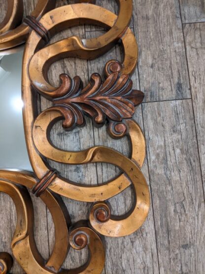 Lot # 22 – Large Decorative Gold Hallow Out Mirror - Image 3