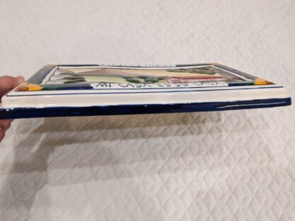 Lot # 53 – Mexican Pottery Hand Painted Mi Casa Es Su Casa Ceramic Sign Signed by Artist - Image 5