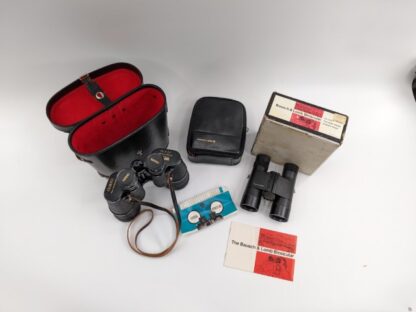 Lot # 55 – Vintage Bausch & Lomb Binoculars W/ Box and case & Vintage Centura Binoculars with Case