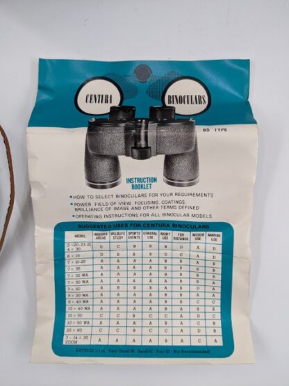 Lot # 55 – Vintage Bausch & Lomb Binoculars W/ Box and case & Vintage Centura Binoculars with Case - Image 8