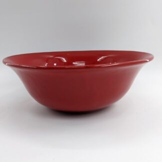 Lot # 58 - Mamma Ro Red Italian Pottery Serving Bowl Signed