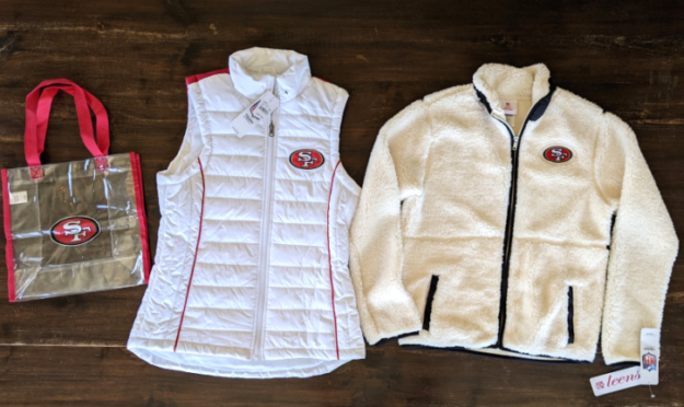 Lot # 134 – Womens Vest and Jacket San Fransico 49ers! (Size Small) NWT!!