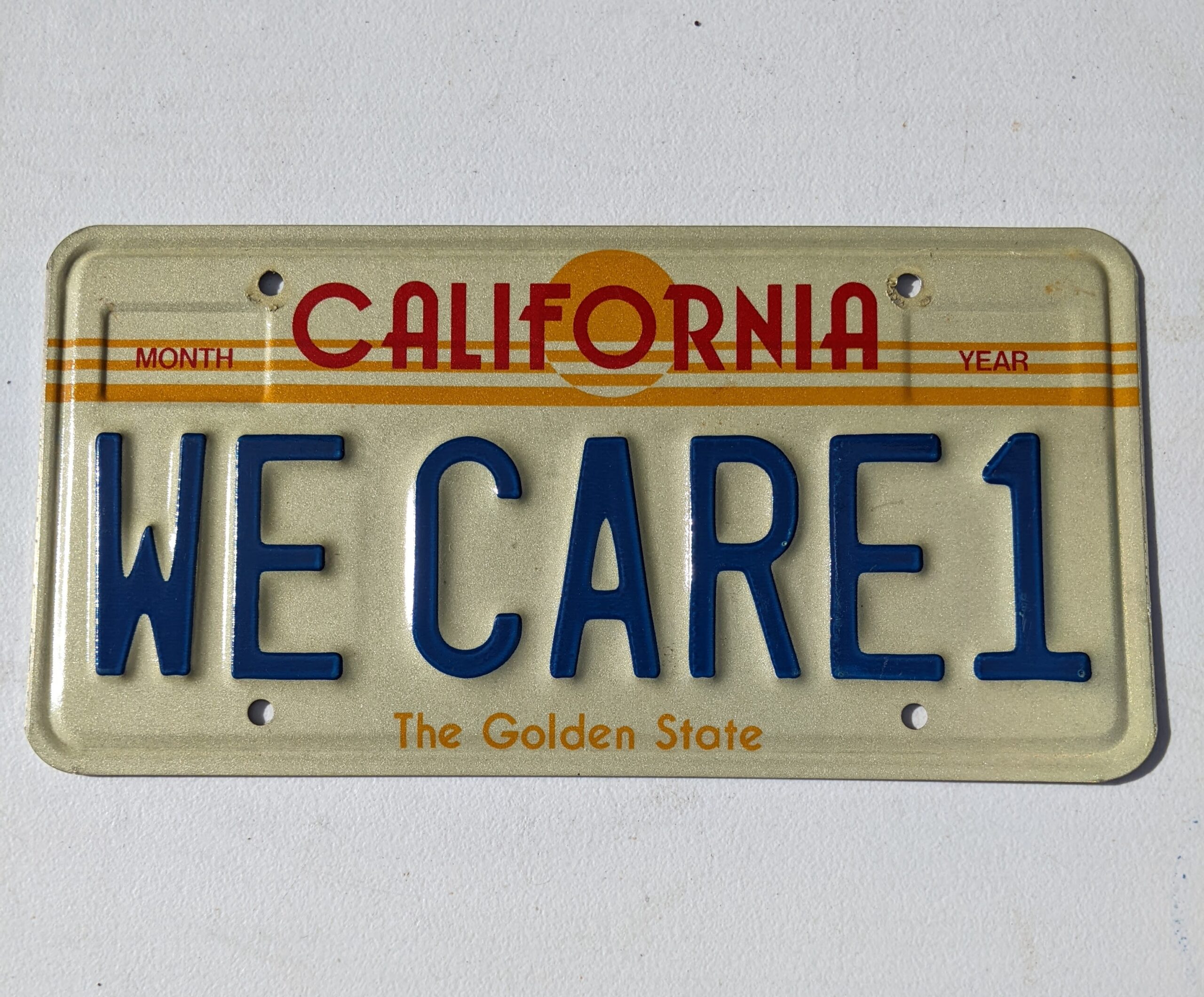 Lot # 48 – Vintage California license plate